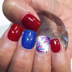 4th Of July Nail Art, 4th Of July Nail, Patriotic Nails Design, 4th Of July Nails, Holiday Nail Art, July Nails