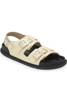 Birkenstock Cannes High Shine Exquisite Sandal (Women) | Nordstrom Modern Slingback Footbed Sandals With Buckle, Modern Slingback Footbed Sandals With Buckle Closure, Modern Leather Sport Sandals With Textured Footbed, Modern Leather Slingback Sandals With Textured Footbed, Leather T-strap Footbed Sandals With Removable Insole, Modern Footbed Sandals With Adjustable Strap, Leather Sport Sandals With Cushioned Footbed And Open Heel, Modern Double Strap Footbed Sandals With Textured Footbed, Modern Sport Sandals With Buckle Closure