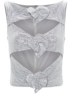 silver-tone rhinestone embellishment round neck sleeveless leaves detailing cut-out detailing full lining straight hem concealed rear zip fastening Bling Outfits, Chloe 2024, Bohemian Wedding Guest, Wedding Guest Looks, City Dress, Demi Fine Jewelry, Summer Beach Wear, Modern Bride, Shiny Silver