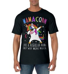 PRICES MAY VARY. Mamacorn Like Regular Mama Only Way More Magical T-Shirt, MamaCorn Shirt, Mama Unicorn, Womens Mamacorn Dabbing Unicorn Mama Funny Mothers Day Gift, Mamacorn Like A Normal Mama Sewing Unicorn Gift Shirt. Girl Mama Matching Gift TShirt for Unicorn Theme Birthday, Funny and sweet unicorn face of unicorn flower headband t shirt clothes with saying unicorn mama is like a regular mama only way more magical is gag gift idea for her, grandkids. Lightweight, Classic fit, Double-needle s Multicolor Cotton T-shirt With Unicorn Print, Multicolor Unicorn Print Crew Neck T-shirt, Fun Cotton T-shirt With Unicorn Print, Unicorn Flower, Dabbing Unicorn, Unicorn Flowers, Funny Mothers Day Gifts, Birthday Funny, Unicorn Face