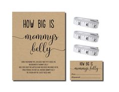 a set of three magnets that say how big is mommy's belly