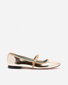 Jude Mary Jane Vegan Leather Flat Platino Gold Mary Janes, Metallic Ballet Flats, Frances Valentine, Comfortable Loafers, Shoe Inspiration, Leather Flat Shoes, Mary Jane Flats, Leather Flats, Metallic Leather