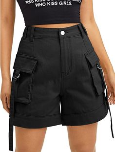 Cargo Summer High Waist Summer Shorts 95% RAYON,5%Polyester Imported Zipper closure Machine Wash Shorts for women made of high-quality fabric, wear-resistant, skin-friendly, soft and comfortable, suitable for all-day wear. XS = Dress 0-2, Bust, 31"-32.5", Waist 23"-24, Hip 31"- 34"Small = Dress 4-6, Bust,33"-35", Waist 25-26", Hips 35"-37"Medium = Dress 8-10, Bust 35-36" Waist 27-28", Hips 38-39"Large =Dress 12-14,Bust,38-40, Waist,29-31", Hips 40-42"14/16 - Bust 40"-42", Waist 33.5"-36", Hips 4 Hiking Shorts Women, Kawaii Shorts, Summer Brown, College Wear, Women Cargo Pants, Summer Denim, Black High Waist, Jeans For Short Women, Medium Dress