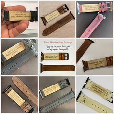 "This Leather Apple Watch Strap is handmade and made of 100 % genuine leather. Our watch band can be a great gift for you and your loved ones on special days, Christmas, Valentine's Day, Mother's Day, Birthday, Father's Day etc... FEATURES *compacts with all Apple Watch Series (1-2-3-4-5-6-SE) *suitable for 38mm/40mm and 42mm/44mm Apple Watches *Stainless Steel Adapters and Buckles in 4 different colors (Black, Gold, Rose Gold, Silver)  *100% genuine leather with meticulous craftsmanship  *uniqu Rectangular Watch Accessories With Black Band As Gift, Rectangular Leather Watch Bands As Gift, Leather Bracelet Strap Apple Watch Band As Gift, Apple Watch Leather Strap, Christmas Gifts For Husband, 38mm Apple Watch Band, Birthday Gifts For Husband, Girlfriend Birthday, Apple Watch Bands Leather