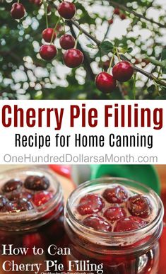 cherry pie filling recipe for home canning