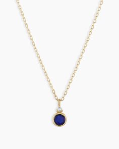 Sapphire Gold Necklace, Heirloom Necklace, Gold Birthstone Necklace, September Birthstone Necklace, Sapphire Birthstone, Solitaire Necklace, Orange Agate, Gemstone Necklaces, Diamond Solitaire Necklace