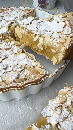 the pie is ready to be eaten and served on the table for desserts or as an appetizer