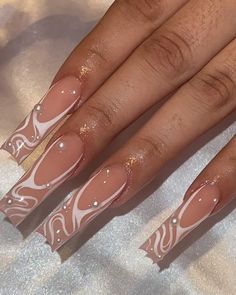 Engaged Nails, Frenchies Nails, Freestyle Nails, Engagement Nails, Gang Gang, Long Square Acrylic Nails, Pink Acrylic Nails, Square Acrylic Nails