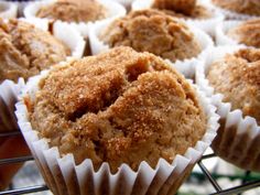 muffins are cooling on a wire rack