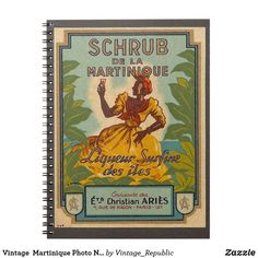 a spiral notebook with an image of a woman in a yellow dress on the cover