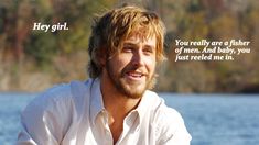 a man with blonde hair and beard sitting on a boat in front of the water