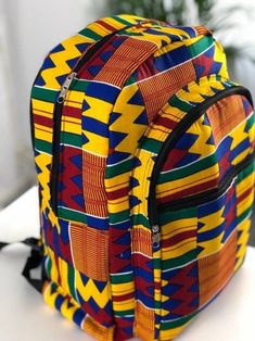 African Fabric Accessories, Kimberly Williams, Oversized Hat, African Wax Print Fabric, Back To School Bags, Wax Print Fabric, African Wear Dresses