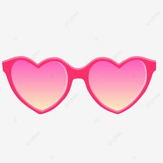 pink heart shaped sunglasses on white background, glasses, fashion, shades png and psd