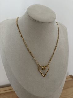 Gold double chain necklace in stainless steel. Features a heart shaped pendant. The jewelry is water resistant and adjustable Find us on Instagram so you don't miss anything ↩️🤩 @unetoucheinoxydable_boutique Stainless Steel Heart Charm Chain Necklace With Heart Pendant, Stainless Steel Chain Necklace With Heart Charm And Pendant, Stainless Steel Chain Necklace With Heart Pendant And Charm, Stainless Steel Chain Necklace With Heart Pendant, Trendy Heart Pendant Necklace In Stainless Steel, Trendy Stainless Steel Heart Necklace With Heart Charm, Trendy Stainless Steel Heart Charm Necklace, Trendy Stainless Steel Heart Pendant Necklace, Trendy Stainless Steel Heart Necklace With Charm