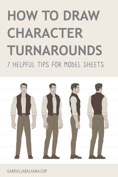 how to draw character turnarounds in 7 helpful tips for model sheets by gabiellabaana