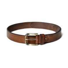 Indulge in timeless elegance with our Full Grain Leather Belt, expertly handcrafted for the discerning individual. Each belt is meticulously constructed from premium full-grain leather, ensuring superior quality and unmatched style for every occasion. Salient Features Material: Buffalo Leather Color: Brown with orange and black accents Intricately handcrafted by leather craftsmen to ensure utmost finishing. Adjustable buckle closure Formal Brown Belts, Brown Smooth Grain Belt For Business, Formal Brown Belt With Smooth Grain, Brown Leather Belt For Semi-formal Occasions, Formal Bridle Leather Belt With Smooth Grain, Formal Bridle Leather Belt, Masculine Leather Belt Buckles For Formal Occasions, Luxury Belts With Leather Lining, Masculine Belt Buckles For Business