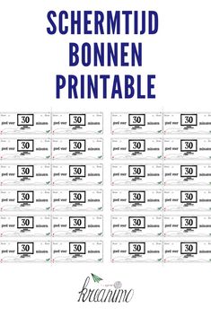 the printable schermitd bunnen printable is shown in blue and white