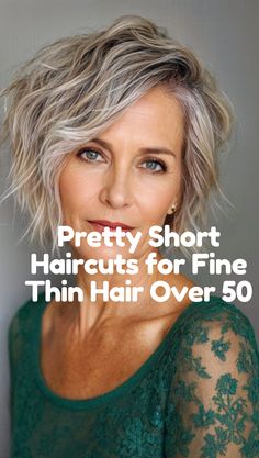 30 pretty short haircuts for fine, thin hair over 50 that add volume, texture, and youthful appeal. From layered pixie cuts and bob hairstyles to textured shags and angled lobs, these cuts are designed to create the illusion of fuller hair. Perfect for adding body and movement, these short hairstyles are easy to maintain while enhancing your natural beauty, giving you a fresh and stylish look that’s flattering at any age. Pixie Bob For Thinning Hair, Short Layered Pixie Haircut Over 50, Lob Thinning Hair, Best Haircuts For Thinning Hair Over 50, Thinning Hair Cuts For Women Medium, Short Bob For Fine Hair Over 50, Haircut For Very Fine Hair, Short Shag Hairstyles For Thinning Hair, Flat Fine Hair Hairstyles