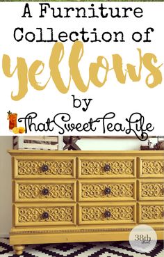 the furniture collection of yellows by thatsweeteasye is featured in this post