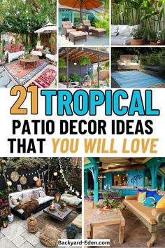 tropical patio decor ideas that you will love