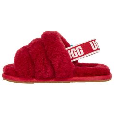 Fluff Yeah Slide, Toddler Slippers, Sheepskin Slippers, Black Slides, Kids Uggs, Kendall And Kylie, Woven Labels