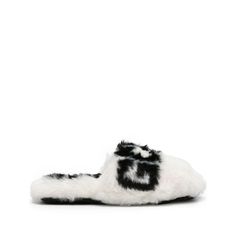 White/black faux-fur design round toe logo print to the front faux-fur lining flat rubber sole slip-on styleGender: WomenMaterial: SOLE COMPOSITION RUBBER: 100.0%, OUTER COMPOSITION FABRIC: 100.0%, LINING COMPOSITION FABRIC: 100.0%Color: MulticolorMade in: BDProduct ID: A2OU4500AE2 OPTWH*Import tax/duty will be calculated at checkout (If applicable) Gcds Shoes, Fur Design, Prada Leather, Saint Laurent Shoes, Rene Caovilla, Womens Shoes High Heels, Marine Serre, Black Faux Fur, Gorgeous Bags