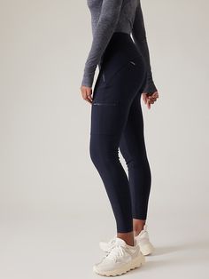 Headlands Hybrid Mid Rise Tight | Athleta Cargo Leggings, Workout Style, Semi Annual Sale, Bra Dress, Gym Gear, Girl Online, Swim Accessories, Petite Size, Girls Shopping