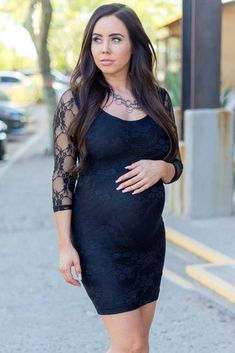 lace sleeve maternity dress Long Sleeve Lace Maternity Dress, Maternity Dress With Lace Trim, Fitted Lace Maternity Dress, Fitted Maternity Dress With Lace Trim, Fitted Maternity Lace Dress With Lace Trim, Maternity Pictures Outfits, Pregnant Life, Pregnant Mommy, Lace Sleeve Shirt