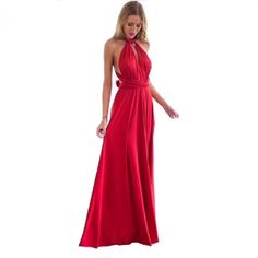 Red Knit Boho Maxi Dress, Infinity Dress. *All Products Listed In Tihis Closet Are Brand New In Plastic Wrap - No Tags Bridesmaid Dresses Boho, Belle Silhouette, Boho Bridesmaid, Club Dress, Maxi Robes, Boho Maxi, Women Maxi, Party Dress Long, Boho Women