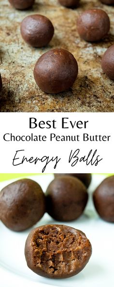 the best ever chocolate peanut butter energy balls