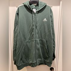 Nwt Adidas Hooded Full Zip 3 Stripe Fleece Sweatshirt Green Oxide Size 3xlt Multi-Sport Sweatshirt Color: Green Oxide/Linen Green Ic6288 270001 Rn88387 Ca40312 Made Of Recycled Materials: 53% Cotton, 36% Recycled Polyester, And 11% Rayon Blend Adidas 3 Stripe Hoodie Full Zip Fleece Sweatshirt In Royal Blue New With Tags In Mens Sizes. Inside Is A Soft Fleece. Traditional Pocket In Front On Each Side Of Zipper, Hood With Drawstring. Offers Welcome. Smoke Free And Pet Friendly Home. Adidas Hoodie Mens, Hoodie Full Zip, Adidas Pullover, Black Crewneck, Sports Sweatshirts, Striped Hoodie, Adidas Shirt, Black Fleece, Kpop Fashion Outfits