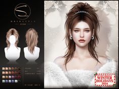 an image of a woman's hair and makeup for the winter holidays 2012 - 2013