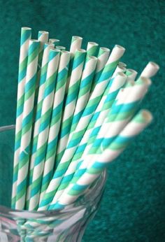 Wedding Color Trends, Party Flags, Green Collection, Robins Egg Blue, Paper Straws