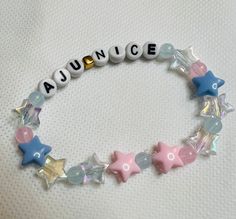 Seventeen Aju nice bracelet Neji Hyuuga Inspired Bracelets, Svt Bracelets Ideas, Cheap Kpop Style Round Bead Bracelets, Seventeen Freebies Ideas, Nayeon Bracelet, Kpop Kandi Bracelets, Seventeen Inspired Bracelets, Seventeen Crafts, Seventeen Bracelet Ideas