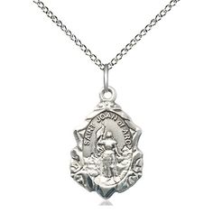 Sterling Silver St Joan Of Arc Pendant On A 18 Inch Sterling Silver Light Curb Chain. Sterling Silver Dragonfly Necklace, Gold Bib Necklace, Silver Dragonfly Necklace, Metal Choker Necklace, St Joan Of Arc, Saint Joan Of Arc, Silver Drop Necklace, 15 October, St Joan