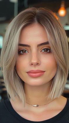 22 Stylish Bob Haircuts to Slim Down Round Faces Instantly | Lookosm Short Haircuts With Face Framing, Lob Haircut Fine Hair Round Face, Medium Length Haircut For Round Faces Trending Hairstyles, Face Framing Layers Bob, Short Hair With Face Framing, Bob Face Framing, Bob Hairstyles Round Face, Bob For Round Face