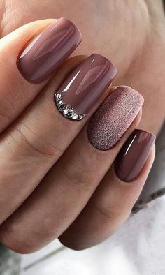 Shiny Nails Designs, Classy Nail Designs, Square Nail Designs, Pretty Nail Art Designs, Pink Nail