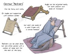 an image of a person laying on a chair with instructions for how to use it