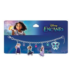 the disney princess necklace has charms attached to it