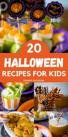 halloween treats for kids with text overlay