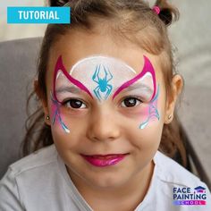 Face Painting For Beginners: How to Face Paint - IFPS Easy Face Paint For Halloween Women, Spidey And His Amazing Friends Face Paint, Beginning Face Painting, Gwen Stacy Face Paint, Spidey Face Paint, Spider Gwen Face Paint, Ghost Spider Face Paint, Face Paint Crayons Ideas, Ghost Spider Makeup