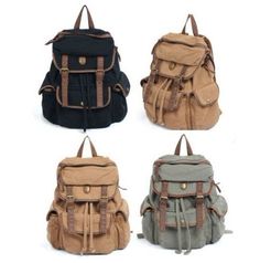 :) Leather Backpack For Men, Canvas Rucksack, Hiking Bag, Cute Backpacks, Hiking Women, Canvas Backpack, Vintage Women, Hiking Outfit