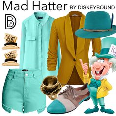 an image of mad hatter by disneybound on polyvore - inspired clothing