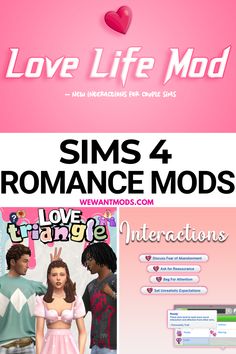 sims 4 romance mods Sims4 Dating App, Sims Dating App, First Crush Mod Sims 4, Ts4 Interaction Mods, Sims 4 Love Triangle Mod, Sims 4 Passionate Romance Mod, Romantic Interaction Sims 4, Sims 4 Crush Mods, Ts4 Relationship Mods