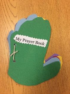 a paper book with the words my prayer book on it