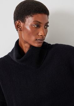 Meryll Crop Wool Blend Roll Neck Jumper Winter Cropped Sweater With Funnel Neck, Turtleneck Cropped Sweater For Work, Cozy Cropped Sweater With Funnel Neck For Winter, Cozy Funnel Neck Cropped Sweater, Cozy Funnel Neck Cropped Sweater For Winter, Winter Workwear Cropped Turtleneck Sweater, Winter Turtleneck Cropped Sweater For Work, Wedding Guest Dress Midi, Roll Neck Jumpers