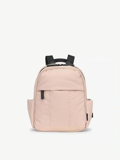 Luka Mini Backpack | CALPAK Everyday Backpack, Water Bottle Holders, Pink Sand, Small Backpack, Carry On Luggage, Designer Backpacks, Bubblegum Pink, Bottle Holders, Mini Backpack