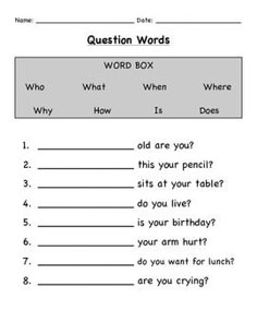 the words in this worksheet are very difficult to read