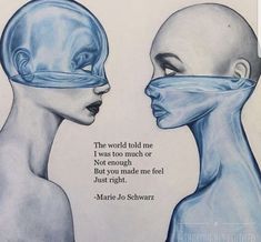 an image of two aliens with their heads wrapped around each other's eyes and the words, marie to schwaz