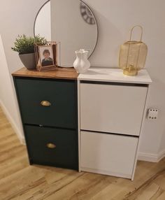 upcycled ikea furniture Ikea Makeover, Frenchic Paint, Apartment Decorating Living, British Racing Green, Flat Ideas